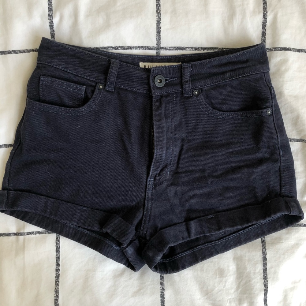 PacSun Navy Blue Denim Shorts